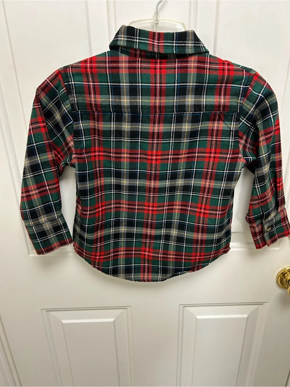 Gymboree Red and Green Plaid Button-Down Shirt